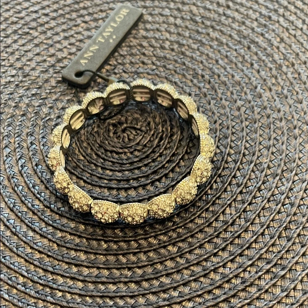 Ann Taylor Silver & Rhinestone Bracelet - Picture 2 of 4